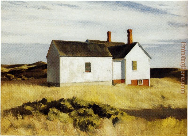 Ryder's House painting - Edward Hopper Ryder's House art painting